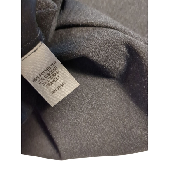 J Jill Slate Grey High Waist Wide Leg Trousers Work Pants Flat Front Hi Rise SZ - Picture 7 of 7